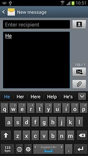 Press arrow down to see more words.
