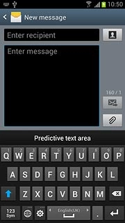 Press the letters to key in the required word.A number of words based on the letters you've keyed in are displayed.