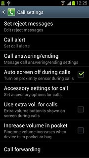 Press Call forwarding.