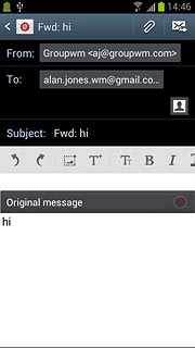 Press the send icon.