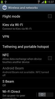 Press Tethering and portable hotspot.