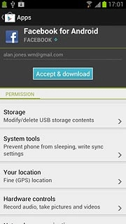 Press Accept & download.Wait while the application is downloaded and installed.