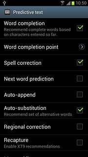 When the box next to the menu item is ticked (V), the function is turned on.