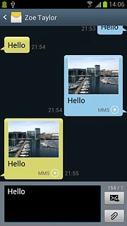 Press the send icon.