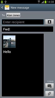 Press the send icon.