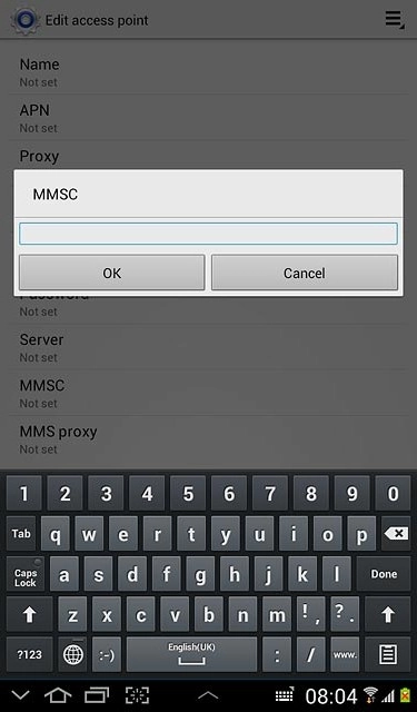 Key in http://pxt.vodafone.net.au/pxtsend and press OK.
