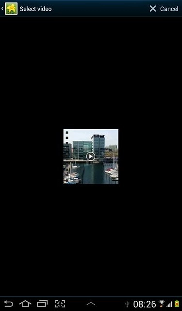 Press the required video clip.