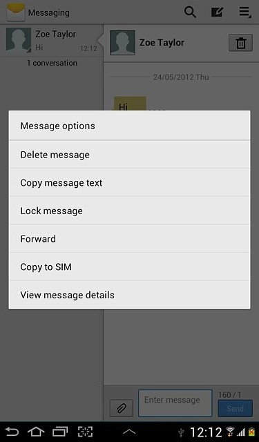 Press Forward.Key in the first letters of the required contact.Matching contacts are displayed.