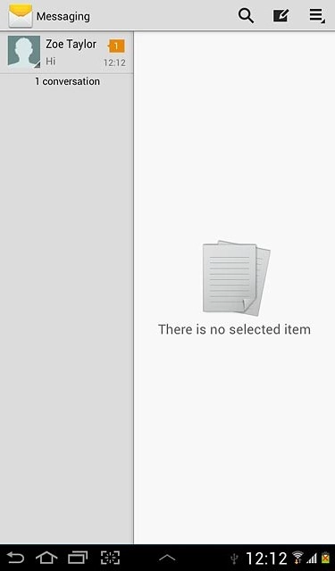 Press the required sender.