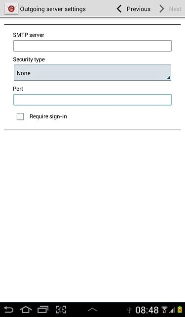 Press the field below Port and key in 25