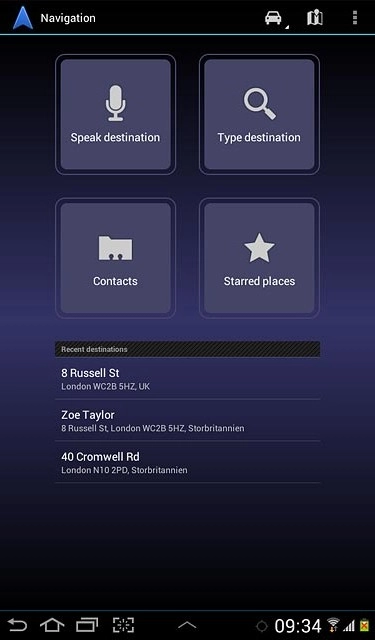 Type destination, go to 2b.