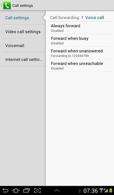 Forward when unanswered