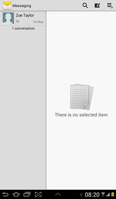 Press the new message icon.