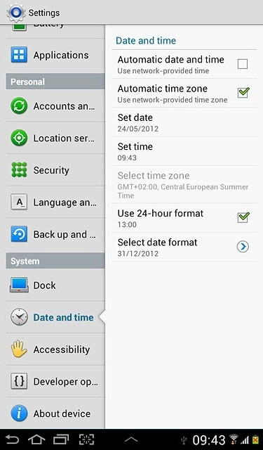 When the box next to the menu item is ticked (V), the function is turned on.