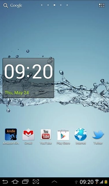 To add a display shortcut:Press the menu icon.