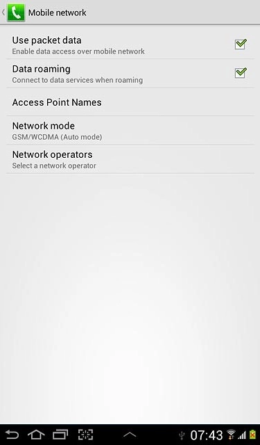 Press Access Point Names.