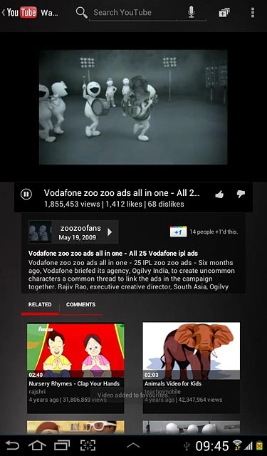 Press the return icon several times to return to the homepage.