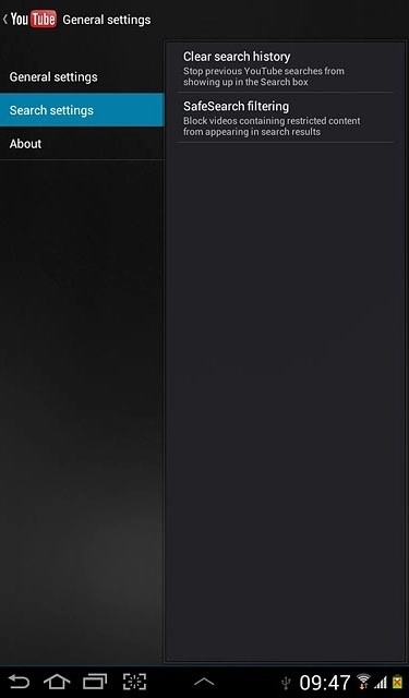 Press the return icon several times to return to the homepage.