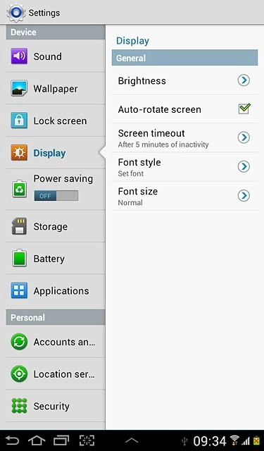 Press the home icon to return to standby mode.