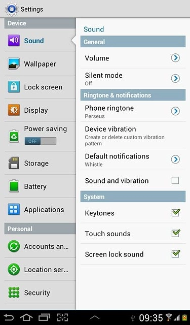 Press the home icon to return to standby mode.