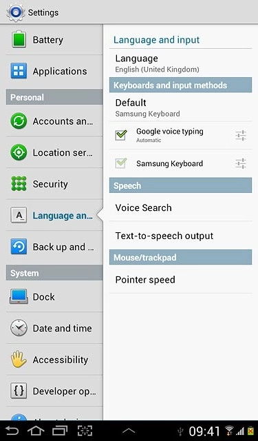 Press the home icon to return to standby mode.