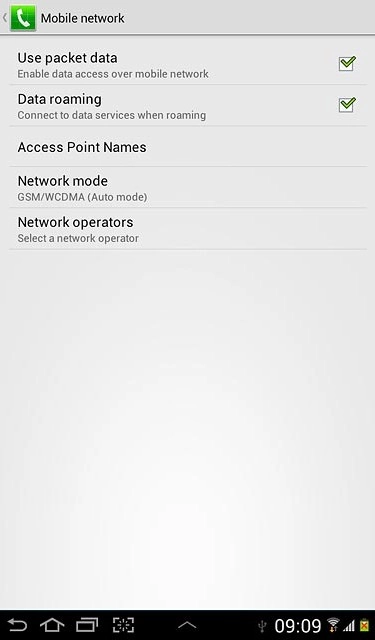 Press the home icon to return to standby mode.