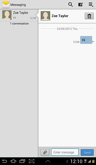 Press the home icon to return to standby mode.
