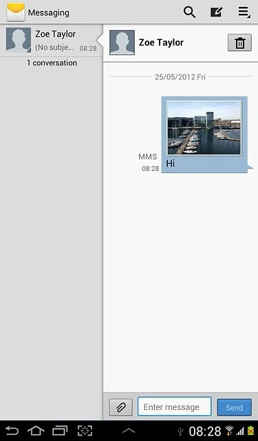 Press the home icon to return to standby mode.