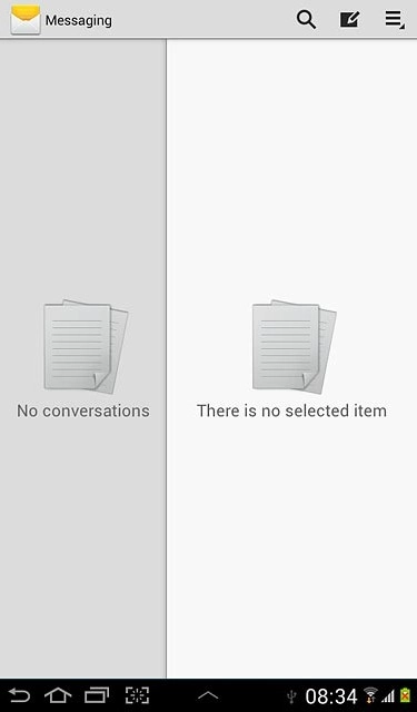 Press the home icon to return to standby mode.