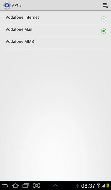 Press the home icon to return to standby mode.