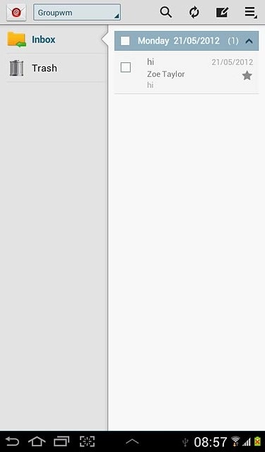 Press the home icon to return to standby mode.