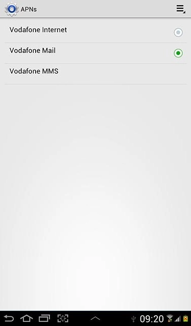 Press the home icon to return to standby mode.