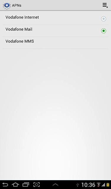 Press the home icon to return to standby mode.