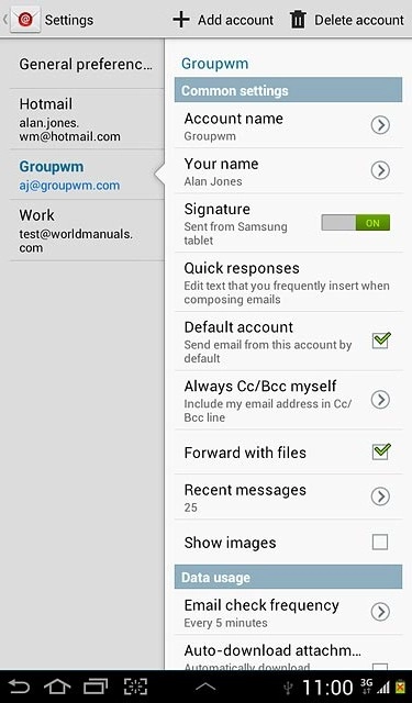Press the home icon to return to standby mode.