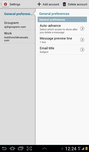 Press the home icon to return to standby mode.