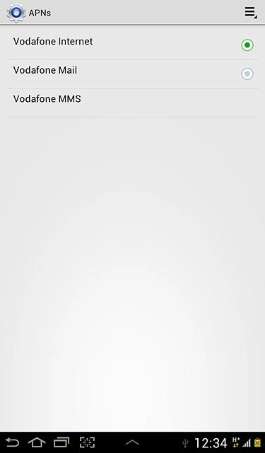 Press the home icon to return to standby mode.