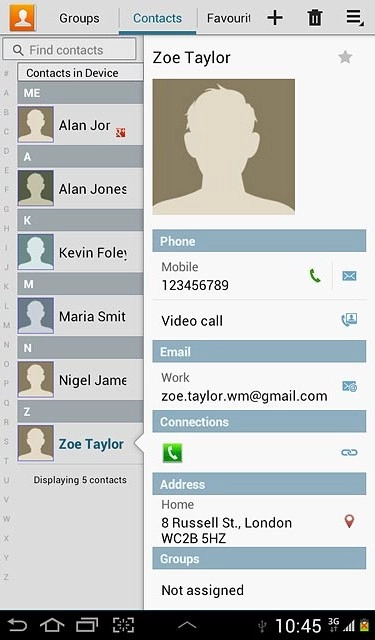 Press the settings icon.