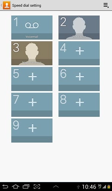 Press the home icon to return to standby mode.