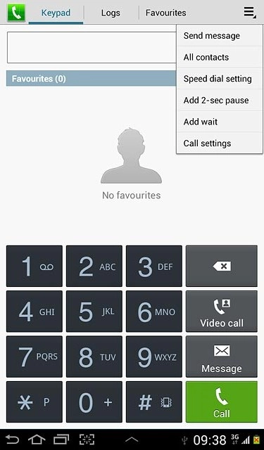 Press Call settings.