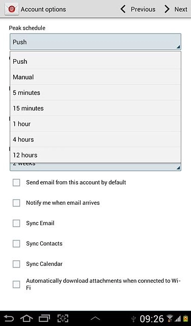 Press Push, Manual or the required frequency.