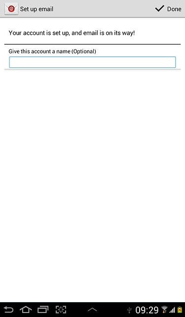 Press Done.Wait while your device retrieves new email messages.