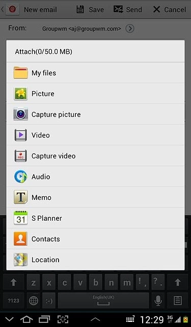 Press My files.Go to the required folder.