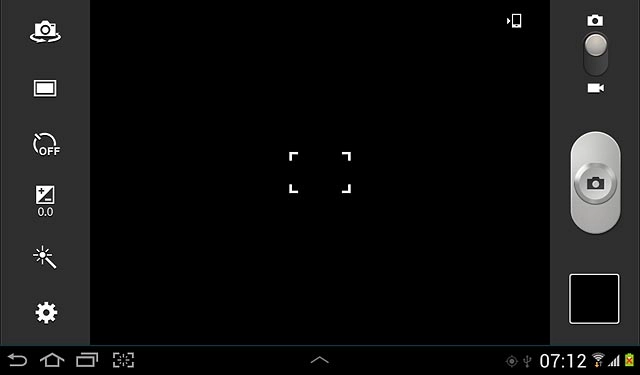 If the camera is turned on:Drag the indicator to the video recorder icon.