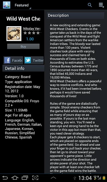 To buy an app:Press Buy.