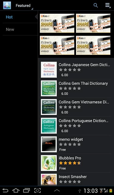 To search by name:Press the search icon.