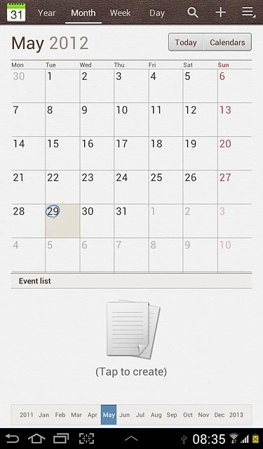 Press the settings icon.