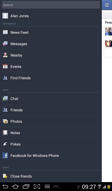Press the home icon to return to standby mode.