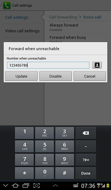 Press Disable.Repeat until all diverts have been cancelled.