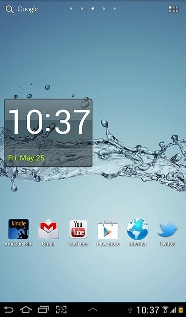 Press the menu icon.