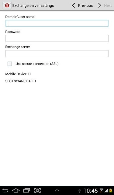 Press the field below Domain\user name and key in the domain and username separated by a 